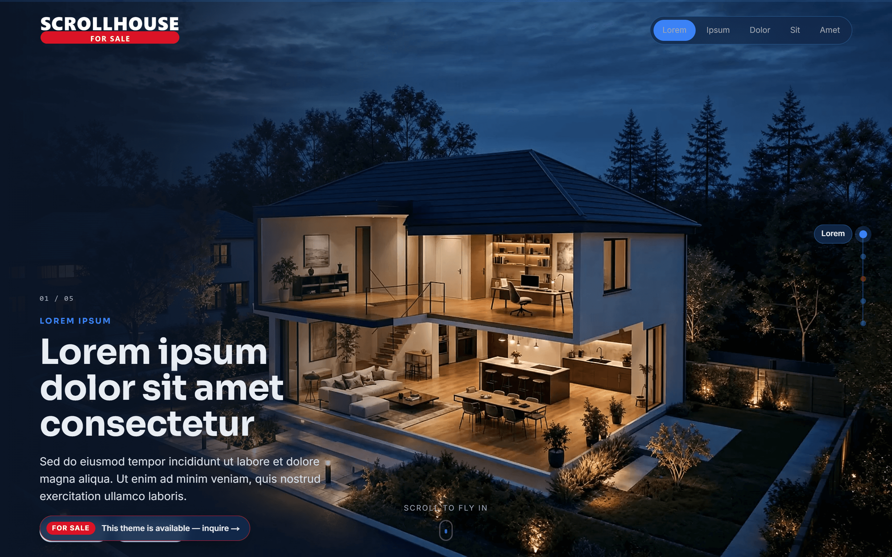 Scrollhouse homepage screenshot